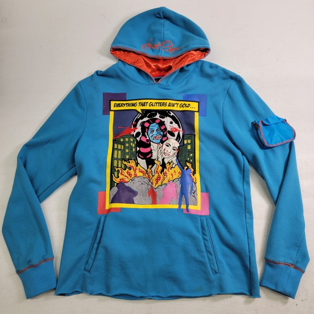 Frost Orig Hoodie Pullover Embroidered Everything That Glitters Ain't Gold Sz‎ M
